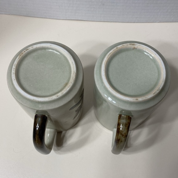 Otagiri Stoneware Bird Mugs Cups Blue Jay and Quail Japan Lot of 2 Vintage - Picture 6 of 8